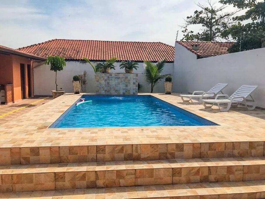 Casa Com Piscina Itanhaem Cibratel II Villa Luaran gambar